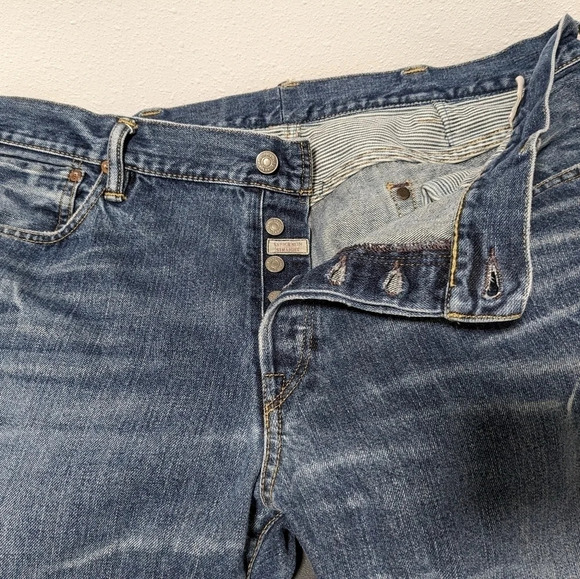 Ralph Lauren Polo Slim Varick denim jeans, 40x32 (30) button fly - Picture 3 of 16